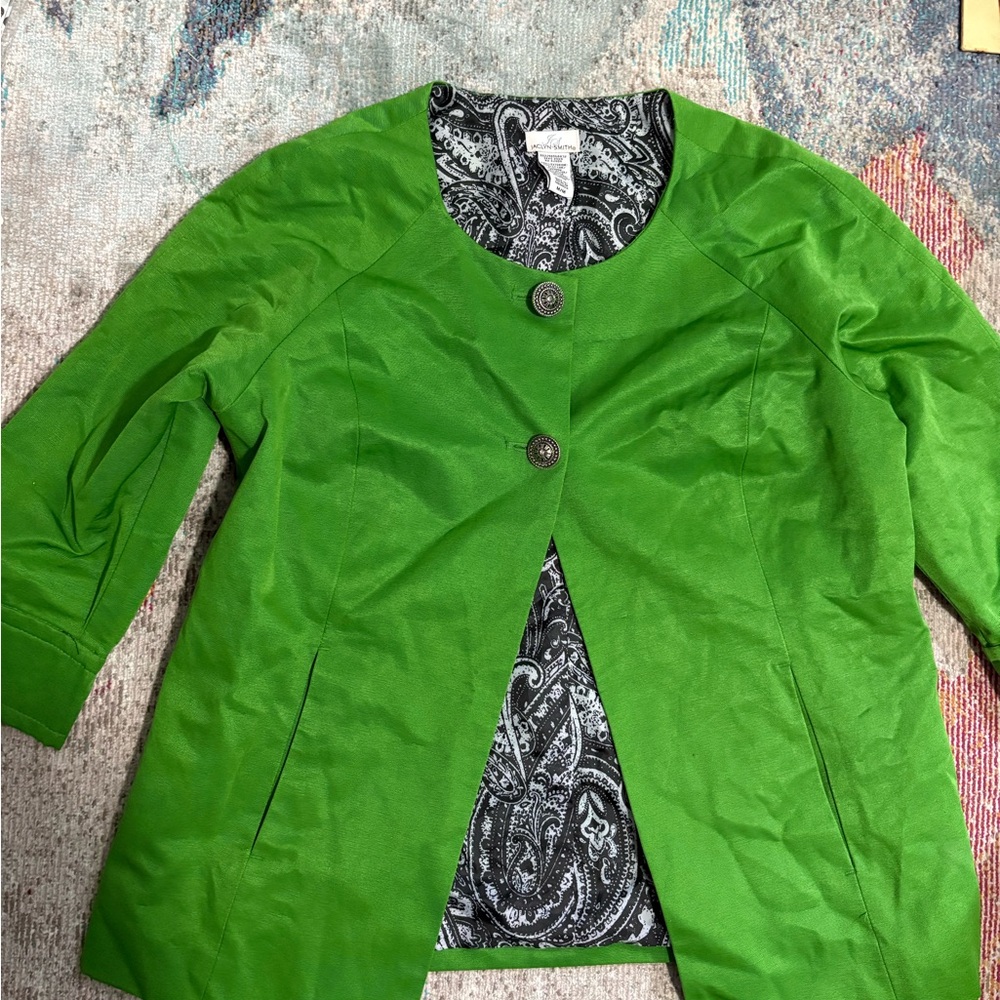 Jaclyn Smith Vibrant Green Women's Blazer